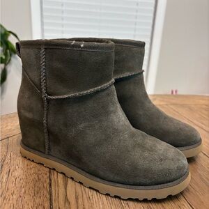 UGG Olive Suede Winter Boots